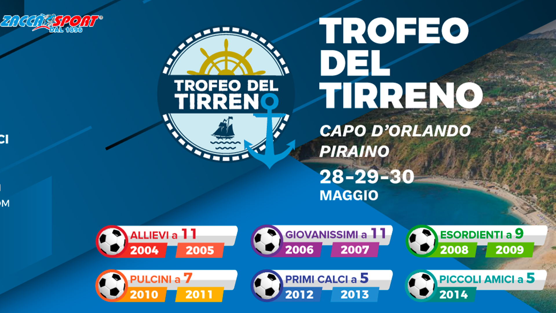 Giovanili: nell’ultimo weekend di maggio si disputerà il Trofeo del Tirreno