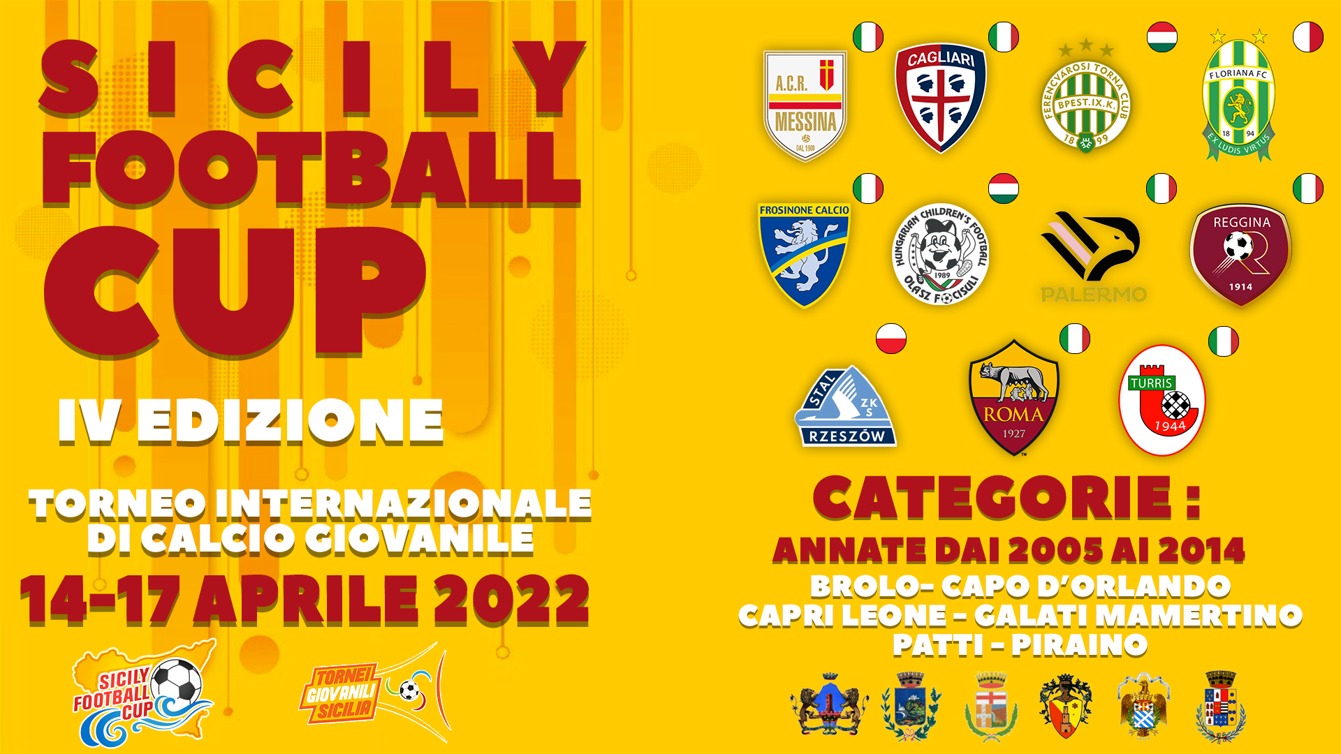 4°Sicily Football Cup: il ritorno del torneo di calcio giovanile più grande del sud Italia