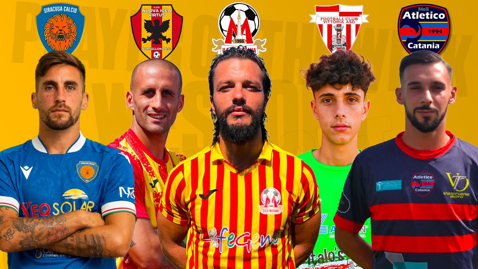 Players of the week: Candiano, Calafiore, Tricamo, Malandrino e Leonardi