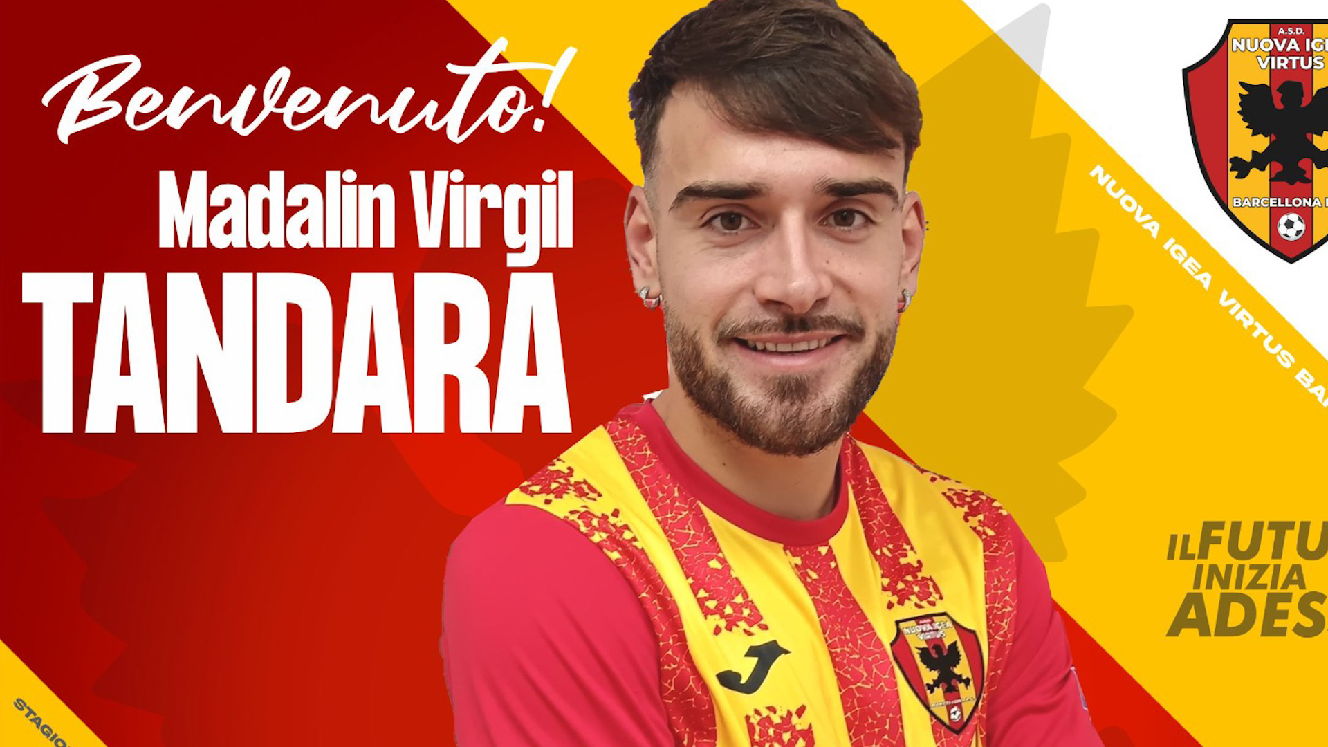 Serie D, Nuova Igea Virtus: firma l’ex Vibonese e Angri Madalin Tandara